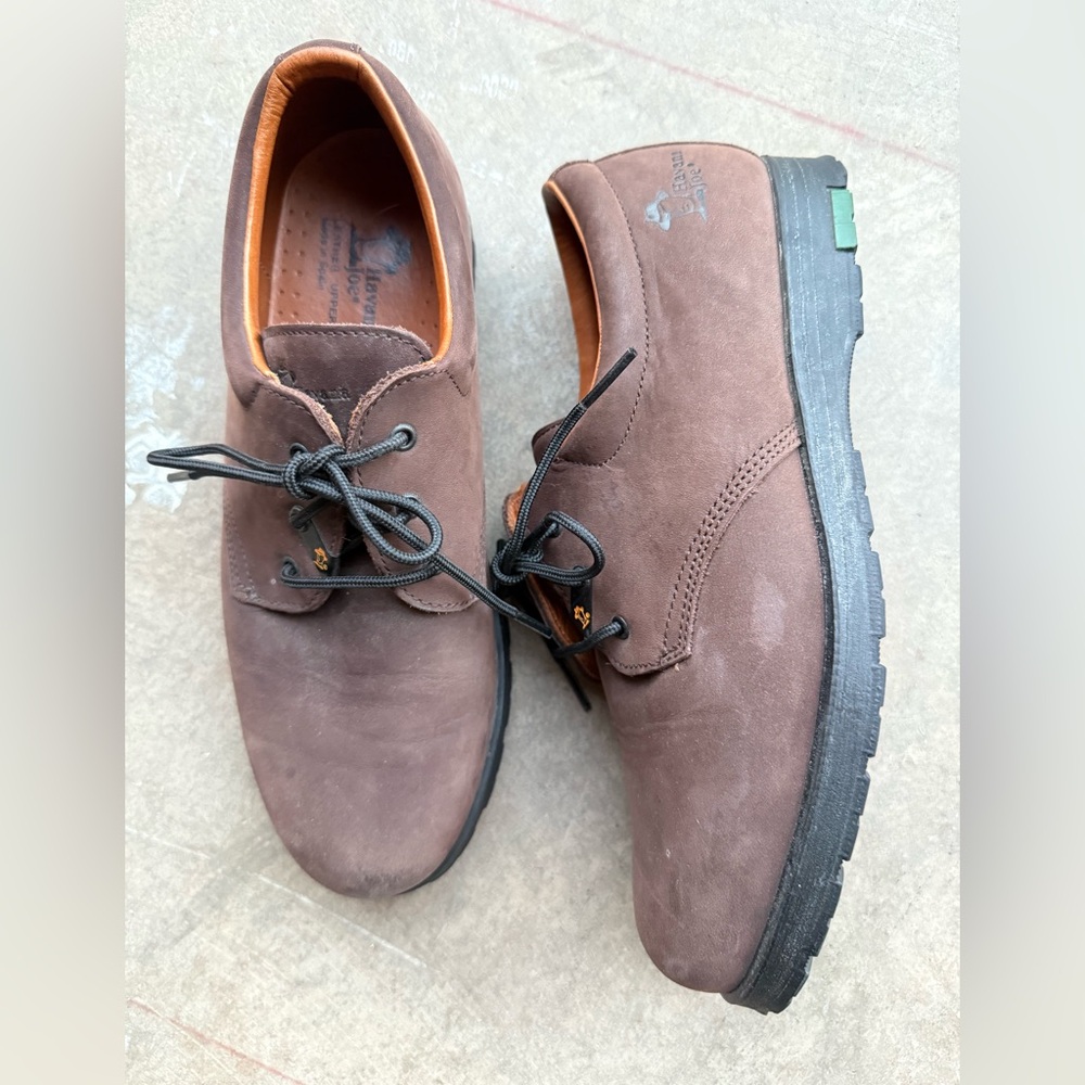 Havana Joe Oxford Shoes Unisex Size 39 Chocolate Brown Leather Lace Up Shoes